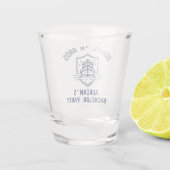 Boats N Bros Bachelor Party Favor Navy ショットグラス (裏面)