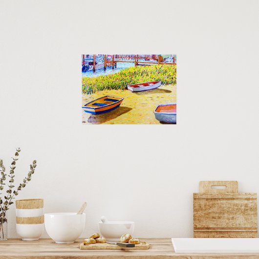 "Boats of Beaufort" ポスター (キッチン)