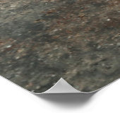 Boats On Black Sand Beach On Lanzarote ポスター (角)