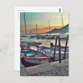 Boats on Garda Lake     ポストカード (正面/裏面)