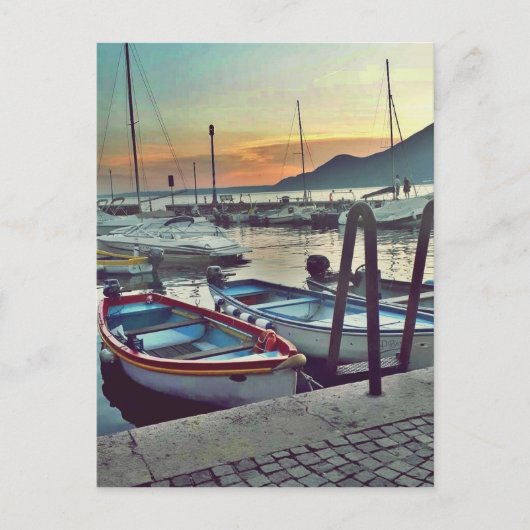 Boats on Garda Lake     ポストカード (正面)