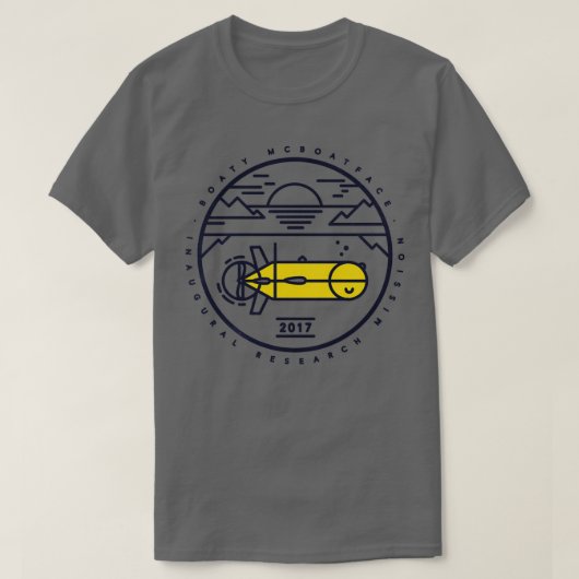 Boaty McBoatfaceの発表 Tシャツ (デザイン正面)