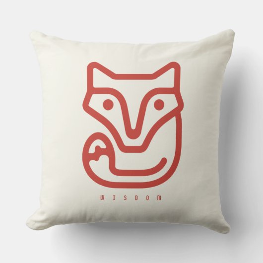 BOAZ Fox / Curiosity Icon クッション (正面)