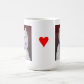 Bobの白い子犬のマグ氏 コーヒーマグカップ (中央)