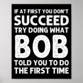 Bob Gift Name D Birthday Funny Christma  ポスター (正面)