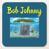 Bob Johnny スクエアペーパーコースター (正面)