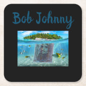 Bob Johnny スクエアペーパーコースター (正面)