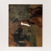 Bob Langrish | Chestnut Thoroughbred Headshot ジグソーパズル (縦)