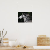 Bob Langrish | Dapple Grey Andalucian headshot ポスター (キッチン)