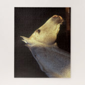 Bob Langrish | Grey Thoroughbred Stallion Headshot ジグソーパズル (縦)