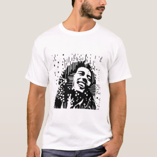 Bob Marley Pixel Cuadrado Tシャツ