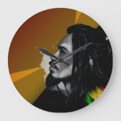 Bob Marley Wall Clock ラージ壁時計 (正面)