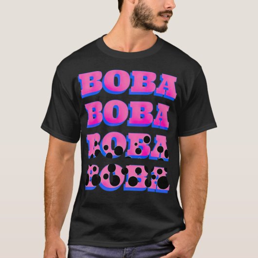 Bobaデザインかわいいバブルティーfor falkenstein飲む tシャツ (正面)