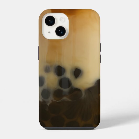 Bobaミルクティー写真 iPhoneケース (裏面)