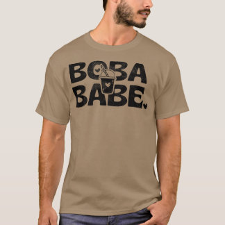 Boba Babe Vintage Distressed Bubble Tea Milk Tea  Tシャツ