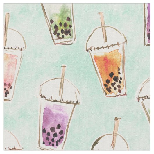 BOBA BACKEDかわいいボバティー ファブリック (クローズアップ)