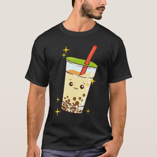 Boba Baller Bubble Tea Pearl Milk Tea Boba Drink Tシャツ (正面)