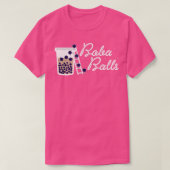 Boba Balls Bubble Tea Premium Tシャツ (デザイン正面)