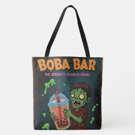 Boba Bar – 不死者のお気に入りのドリンク! トートバッグ (正面)