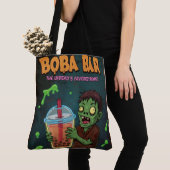 Boba Bar – 不死者のお気に入りのドリンク! トートバッグ (クローズアップ)