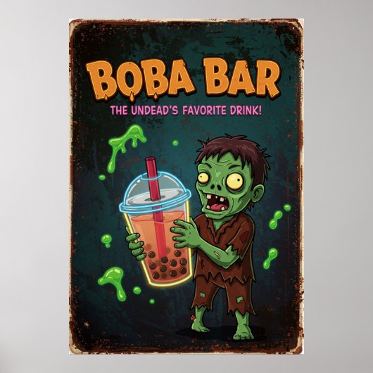 Boba Bar – 不死者のお気に入りのドリンク！ポスター ポスター (正面)