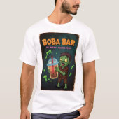Boba Bar – 不死者のお気に入りのドリンク!Tシャツ Tシャツ (正面)