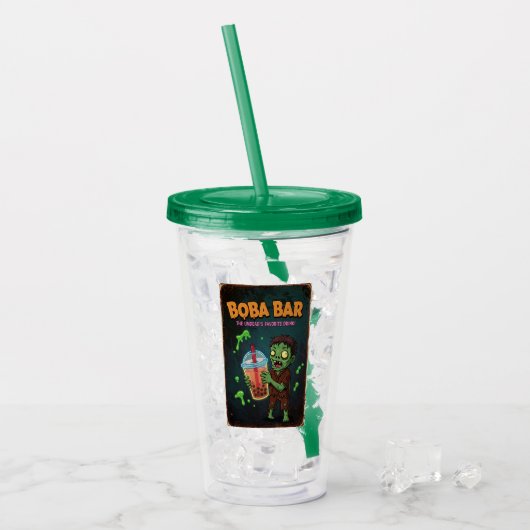 Boba Bar – The Undead’s Favorite Acrylic Tumbler アクリルタンブラー (アイス正面)
