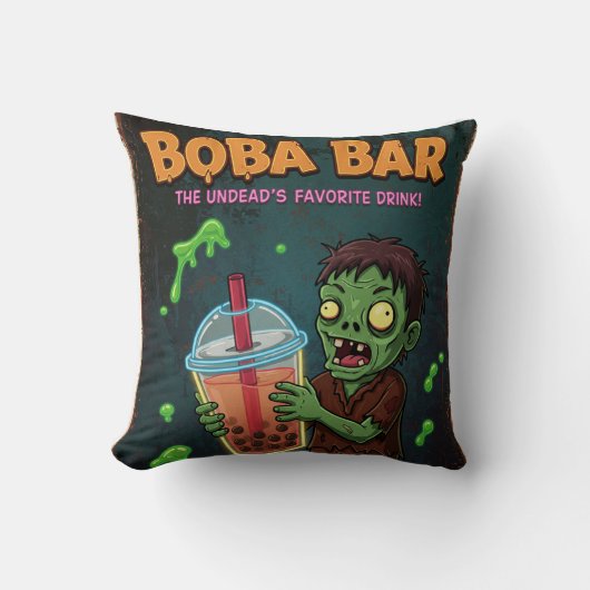 Boba Bar – The Undead’s Favorite Drink! クッション (正面)