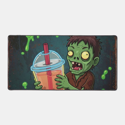 Boba Bar – The Undead’s Favorite Drink! Desk Mat デスクマット (正面)