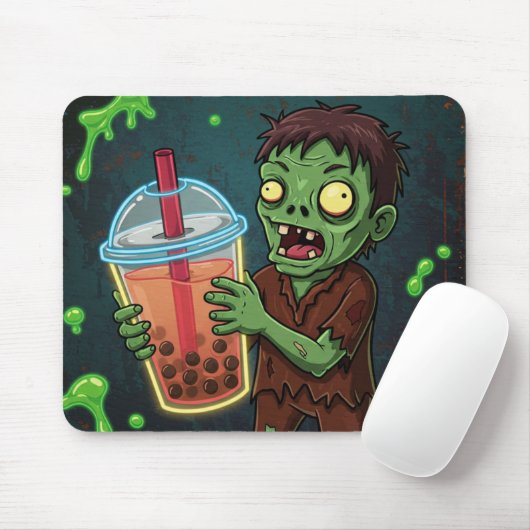 Boba Bar – The Undead’s Favorite Drink! Mousepad マウスパッド (マウス)