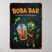 Boba Bar – The Undead’s Favorite Drink! Poster