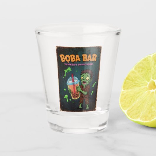 Boba Bar – The Undead’s Favorite Drink! Shot glass ショットグラス (正面)