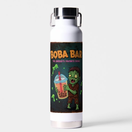 Boba Bar – The Undead’s Favorite Insulated Bottle ウォーターボトル (正面)