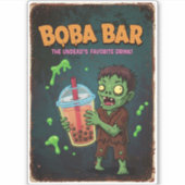 Boba Bar – The Undead’s Favorite Vinyl Sticker シール (正面)