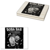 Boba Bar – The Undead’s Favorite Wood Art Stamp ラバースタンプ (押印)