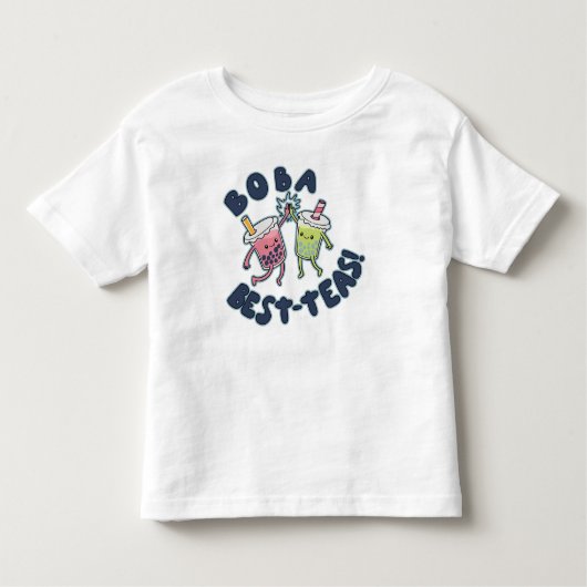 Boba Best-Teas! トドラーTシャツ (正面)
