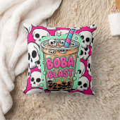 Boba Blast – Sip or Die! クッション (ブランケット)