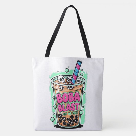 Boba Blast – Sip or Die! トートバッグ (正面)