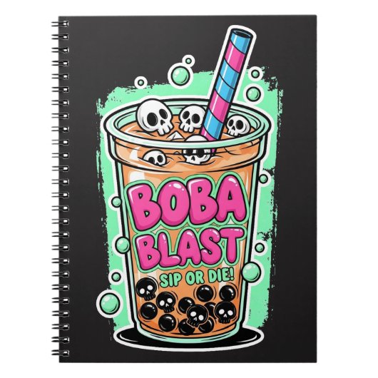 Boba Blast – Sip or Die!  ノートブック (正面)