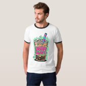 Boba Blast – Sip or Die! ランガーTシャツ Tシャツ (正面フル)