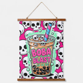 Boba Blast – Sip or Die!  吊り下げ型タペストリー