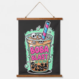 Boba Blast – Sip or Die!  吊り下げ型タペストリー