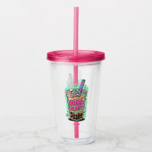 Boba Blast – Sip or Die! Acrylic Tumbler アクリルタンブラー (正面)