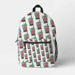 Boba Blast – Sip or Die! Backpack プリントバックパック