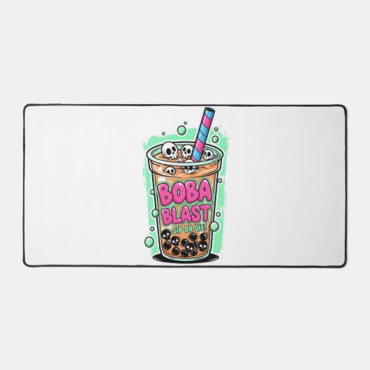 Boba Blast – Sip or Die! Desk Mat デスクマット (正面)