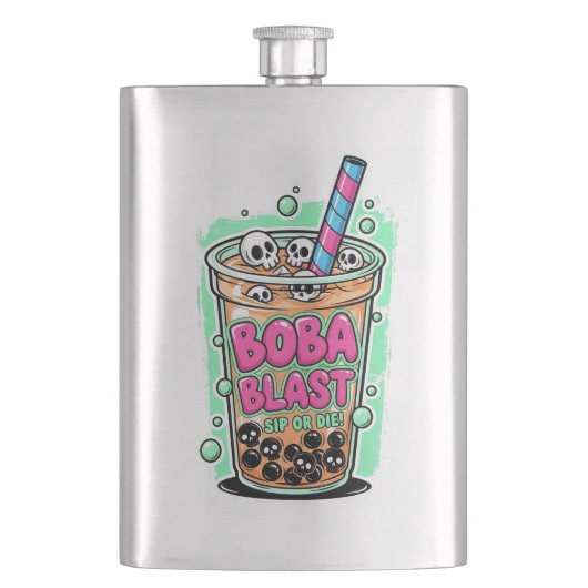 Boba Blast – Sip or Die! Flask フラスク (正面)