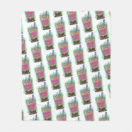 Boba Blast – Sip or Die! Fleece Blanket フリースブランケット