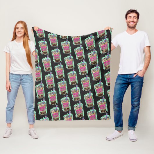 Boba Blast – Sip or Die! Fleece Blanket フリースブランケット (インサイチュ)