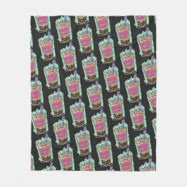 Boba Blast – Sip or Die! Fleece Blanket フリースブランケット