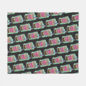 Boba Blast – Sip or Die! Fleece Blanket フリースブランケット (正面(横))